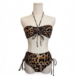 Paco Rabanne Leopard Print Bikini